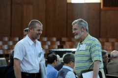 men talking